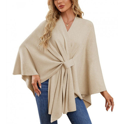 Damen Wickelmantel Modern Chic Elegantes Design