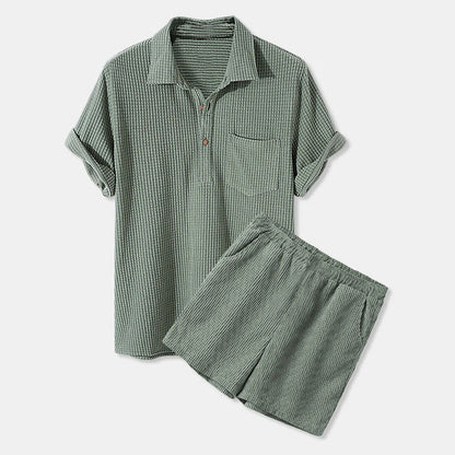 Damen Kurzarm Pyjama Set Sommer Nachtwear
