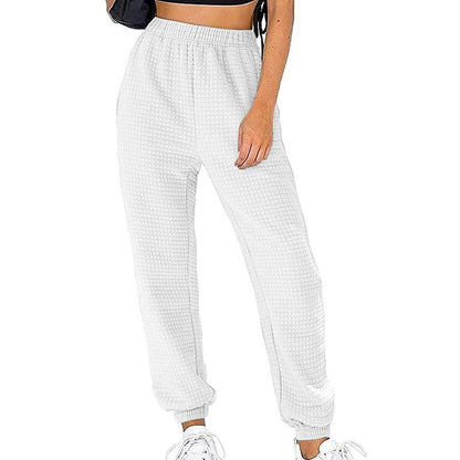 Damen Bequeme Sweatpants Hochgeschnitten Relaxed Fit