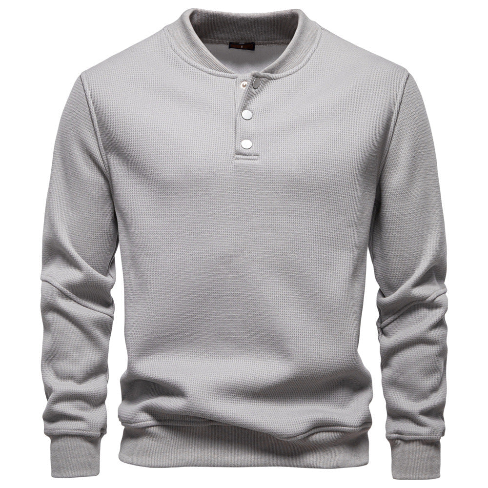 Herren Pullover Langarm Strukturiert Modern
