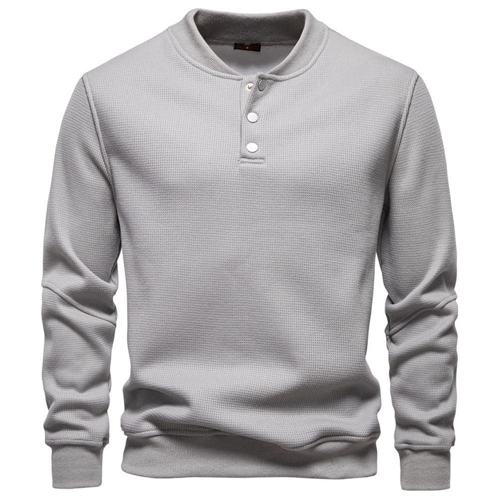 Herren Pullover Langarm Strukturiert Modern