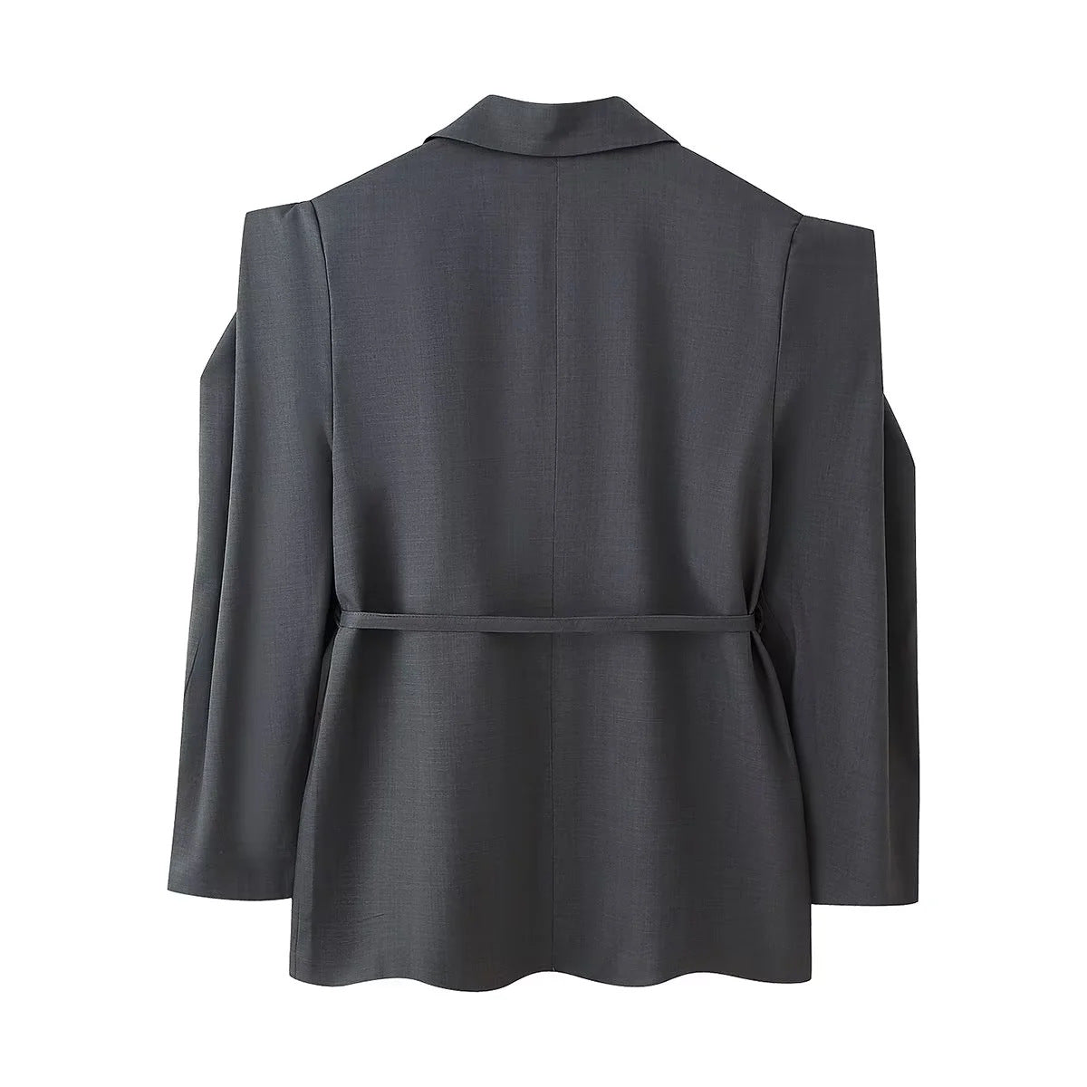 Damen Oversized BlazerJacke Elegant mit Gürtel
