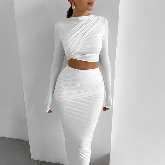 Damen Elegantes Kleid Set Modern Abendkleidung - IdealeKleiden