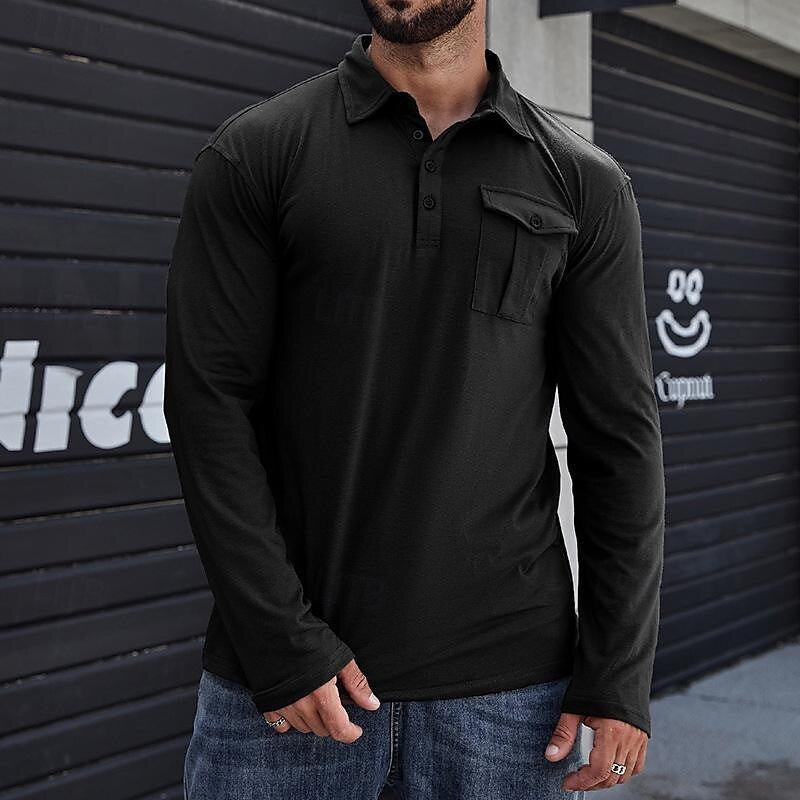 Herren Hemd Baumwolle Langarm Elegant - IdealeKleiden