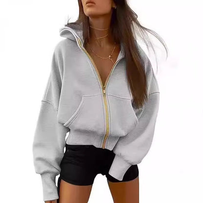 Damen Oversize Pullover Kapuze Großzügig