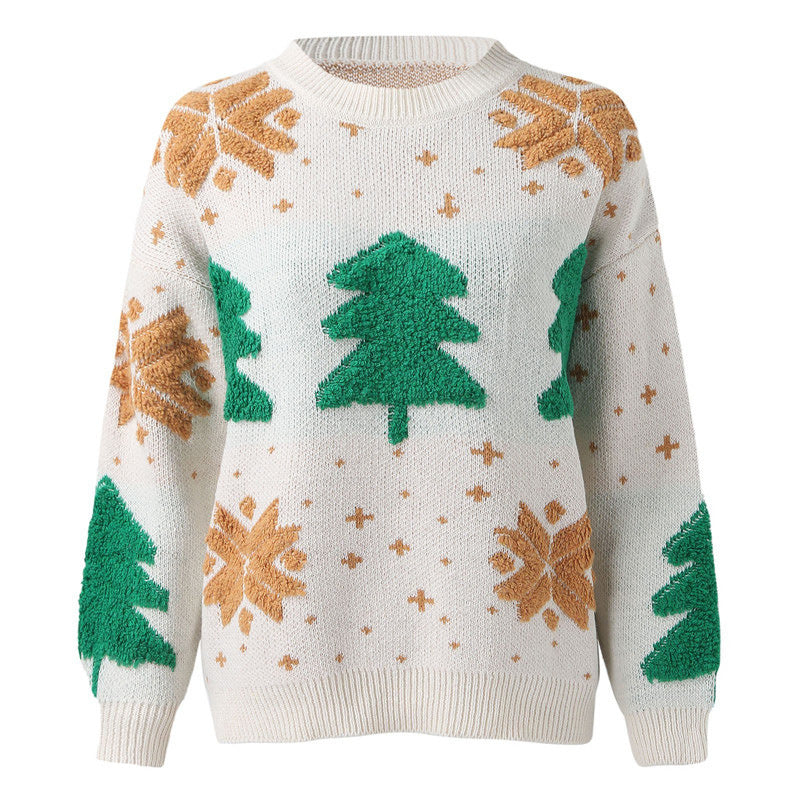 Weihnachtspullover Damen Festlich Kuschelig