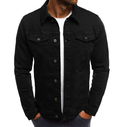 Herren Denim-Jacke Klassisch Schnitt Praktisch
