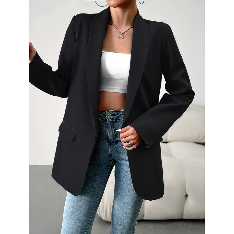 Damen Blazer Figurbetont Elegant Lang