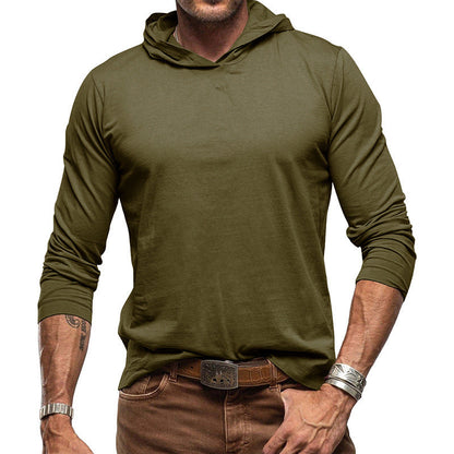 Kapuzenpullover Slim Fit Langarm Leichter Style