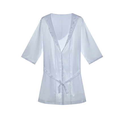 Herren Bademantel Soft Satin Qualität