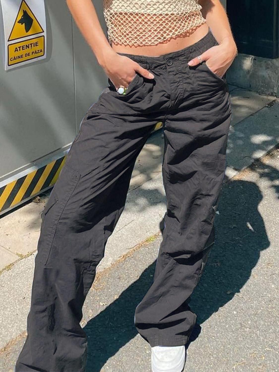 Damen Bequeme Cargo-Hose Freizeit-Style