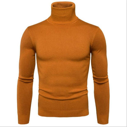 Herren Pullover Rollkragen Slim Fit Modisch