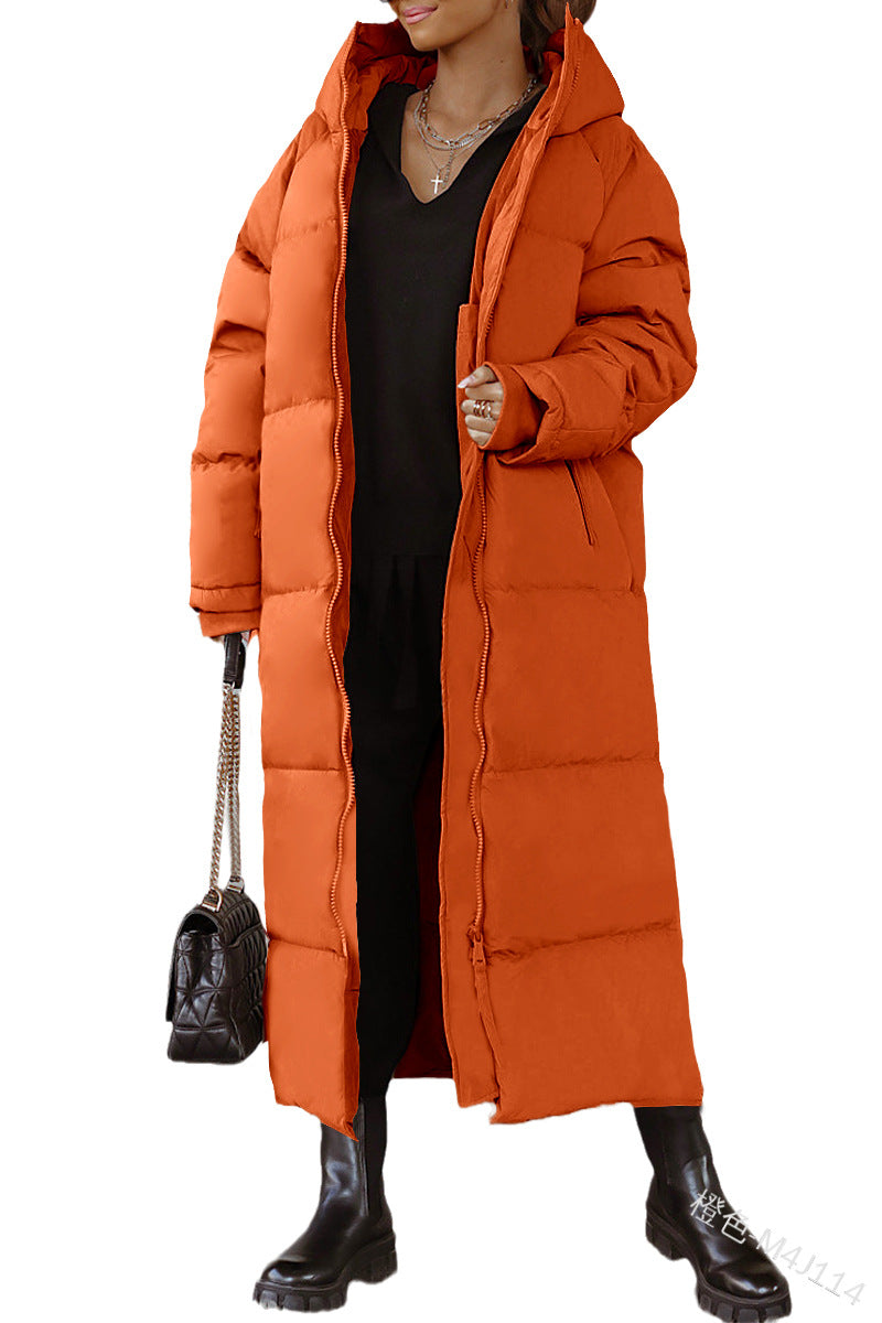Damen Winterparka Warm Gefüttert mit Kapuze