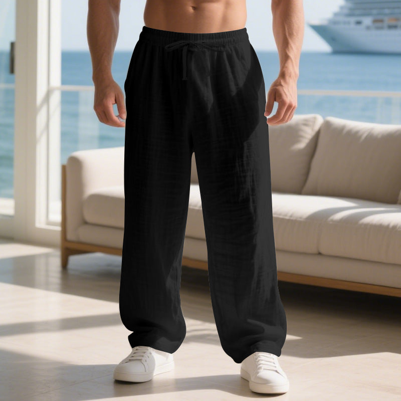 Bequeme Sommerkleider Leicht Baumwolle Kordelzug