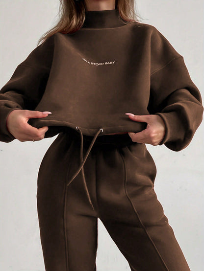 Damen Sportanzug JoggingSet Bequem Oversized