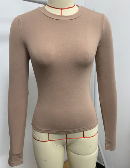 Damen Langarmshirt Figurformend Elegant