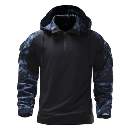 Taktisches Langarmshirt Herren Camo Kapuze Outdoor