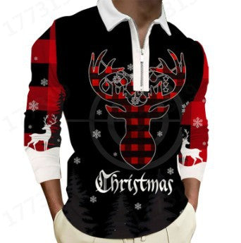 Weihnachtliches Langarmshirt Herren Festlich Geschenkidee