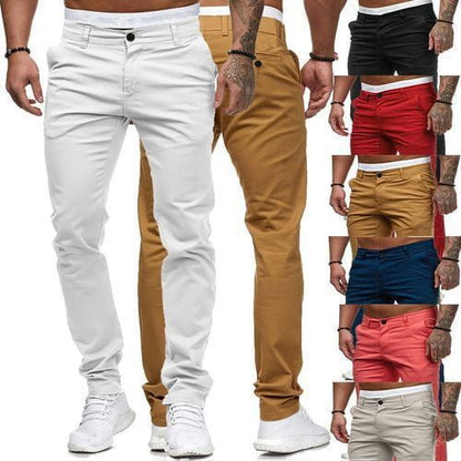 Herren SlimFit Chino Hosen Elegant Bequem - IdealeKleiden