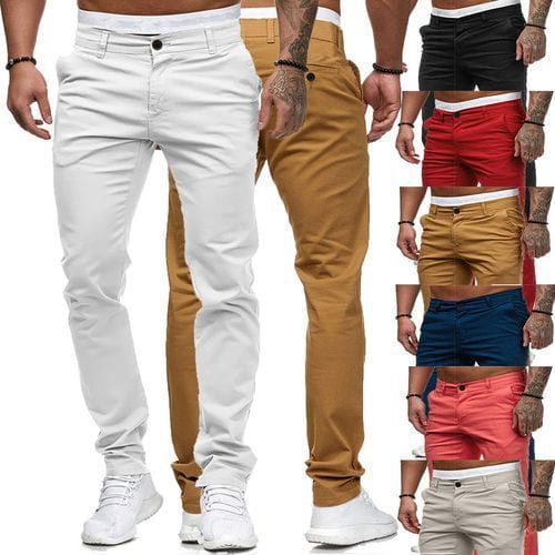 Herren SlimFit Chino Hosen Elegant Bequem - IdealeKleiden