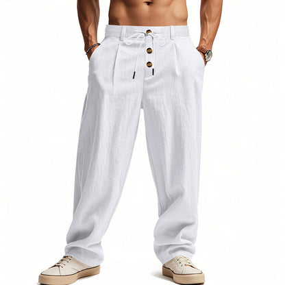Herren Leinenhose Bequem atmungsaktiv