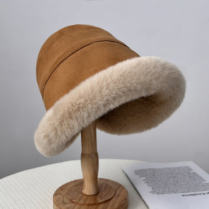 Damen Fellmütze Weich Elegantes Design