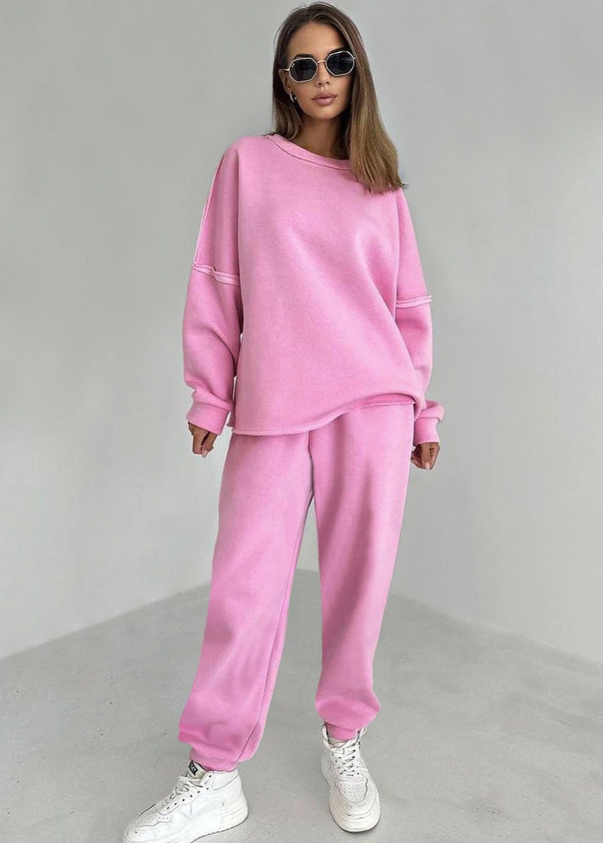Damen Sportanzug Oversized Pullover Hose Set