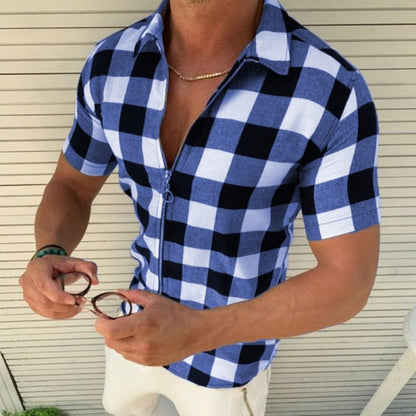 Herren Sommerhemd Kurzarm Modern Style
