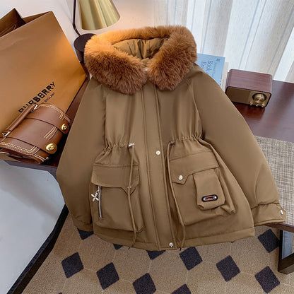 Damen Winterjacke Warm Praktisch Mit Taschen