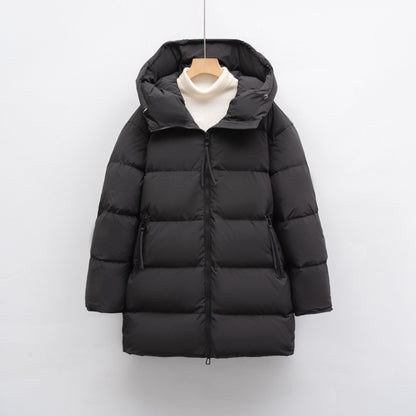Damen Winterjacke Oversized Kapuze Modern Stil