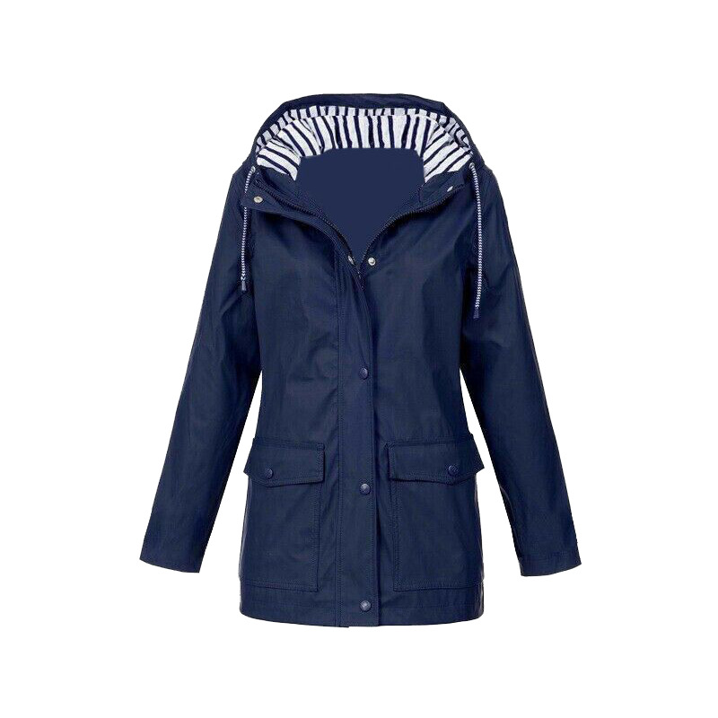 Damen Winterjacke Mittellang Kapuzenstyle