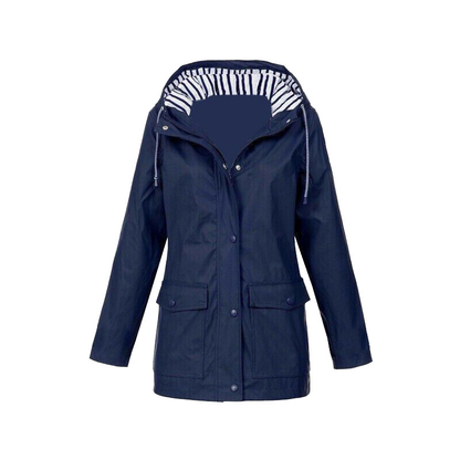 Damen Winterjacke Mittellang Kapuzenstyle