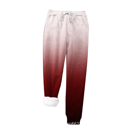 Damen Jogginghose Warm Fleece Weich Elastisch