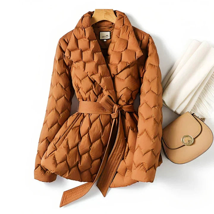 Nebel-Pufferjacke Damen Elegant - IdealeKleiden