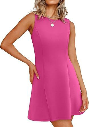 Damen Sommerkleid A-Linie Elegant Kurz