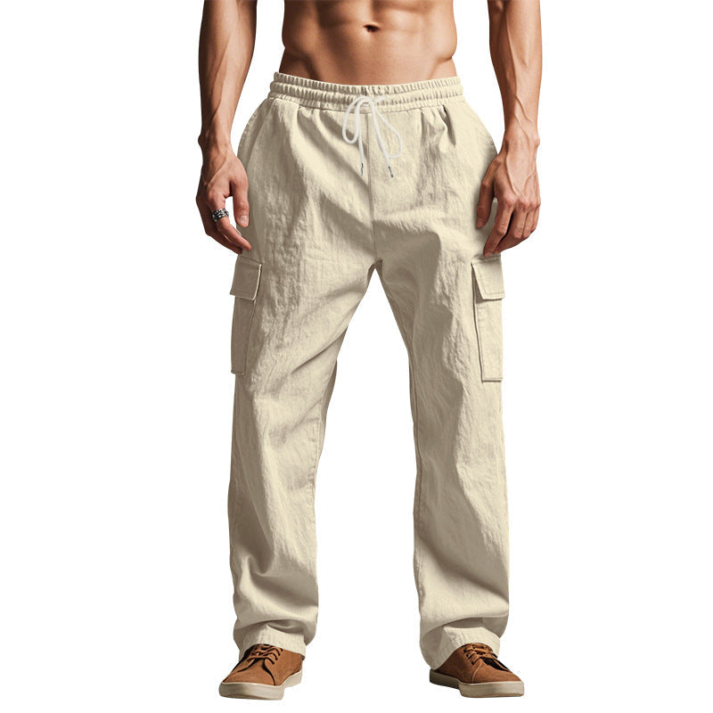 Herren Cargohose Bequem Elastisch Praktisch