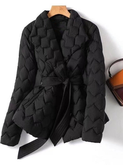 Gepolsterte Steppjacke Modern Schnüren
