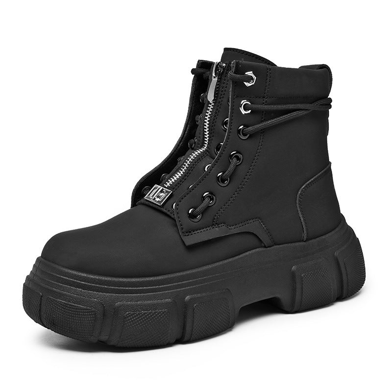 Damen Stiefel Robust Rutschfest Schnüren