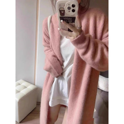Damen Strickjacke Oversized Weich
