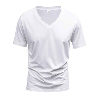 Herren T-Shirt V-Ausschnitt Leicht atmungsaktiv