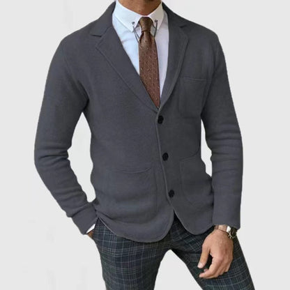 Herren Strickjacke Modern Praktisch Taschen