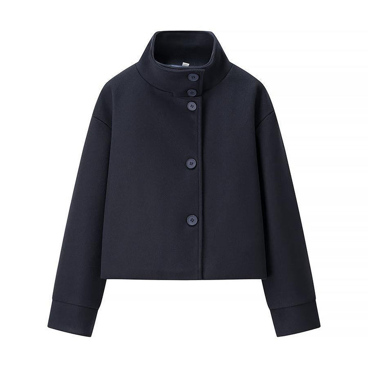 Damen Kurzjacke Elegant Stehkragen Modern