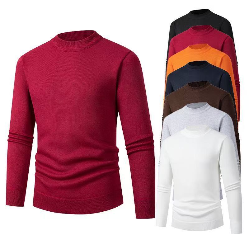 Herren Strickpullover Modern Stehkragen Elegante Optik - IdealeKleiden