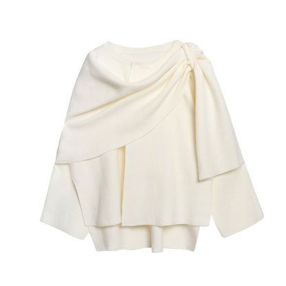 Damen Strickponcho Weich Gemütlich Elegant