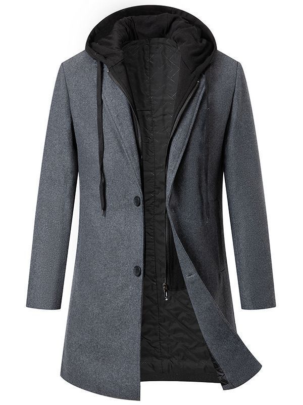 Damen Wintermantel Elegant Kapuze Sportlich Stil