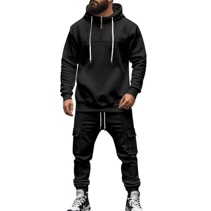 Herren Sportanzug Jogging Modern Reißverschluss Taschen
