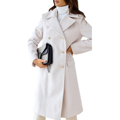 Damen Wintermantel Lang Warm Und Elegant