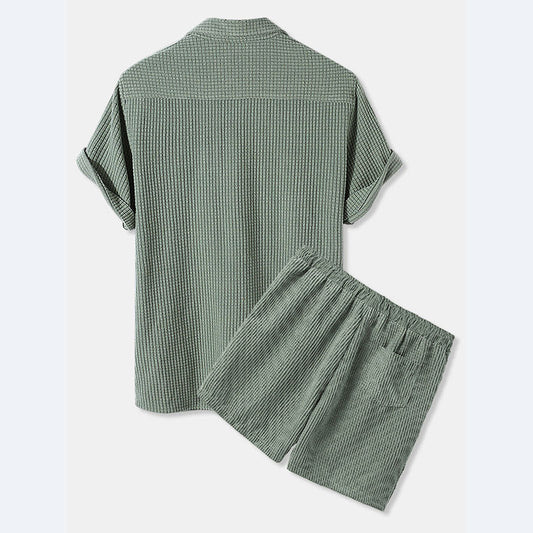 Damen Kurzarm Pyjama Set Sommer Nachtwear - IdealeKleiden