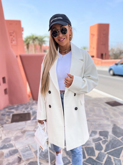 Damen Oversize Blazer Elegant Zeitlos Chic