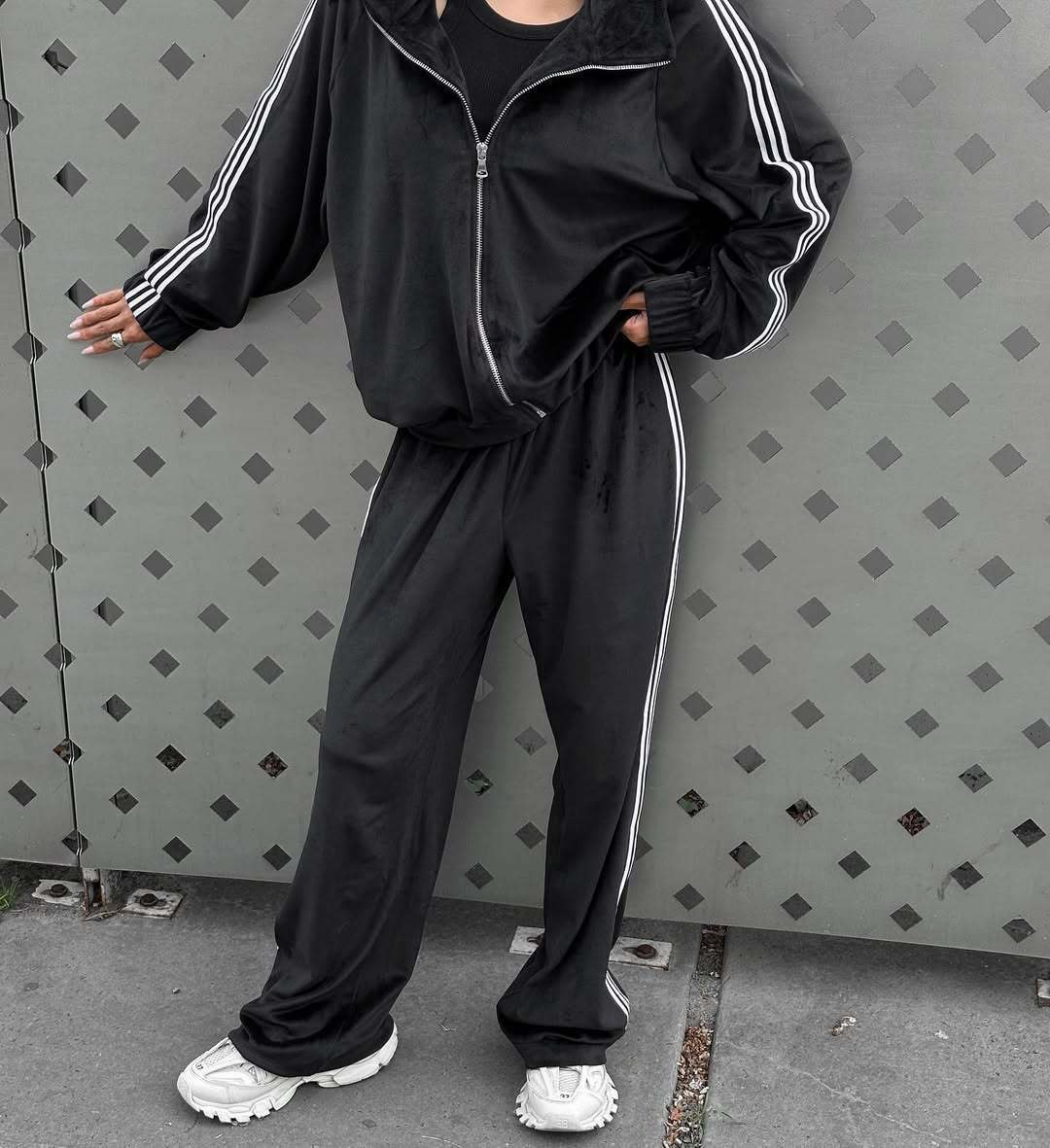 Damen Sportanzug Elegant Reißverschluss Top Qualität